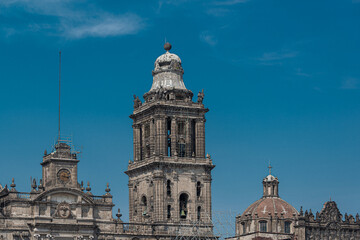 Fototapeta na wymiar Restoration of the Mexico City Cathedral