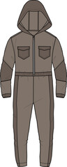 KIDS WEAR TRACKSUIT AND BOILDER SUIT WITH HOOD VECTOR