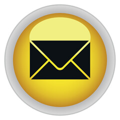 mail icon on white