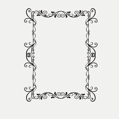 Frame, in the style of an ornament, Vector illustration eps 10, Art.
