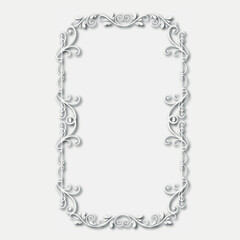 Frame, in the style of an ornament, Vector illustration eps 10, Art.