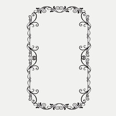 Frame, in the style of an ornament, Vector illustration eps 10, Art.