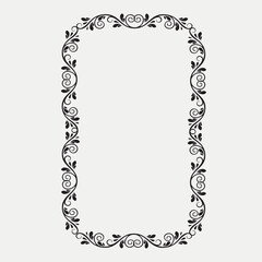 Frame, in the style of an ornament, Vector illustration eps 10, Art.
