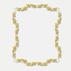 Frame, in the style of an ornament, Vector illustration eps 10, Art.