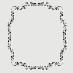 Frame, in the style of an ornament, Vector illustration eps 10, Art.