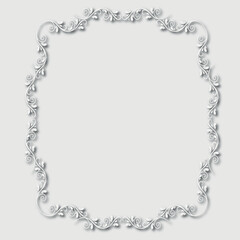 Frame, in the style of an ornament, Vector illustration eps 10, Art.