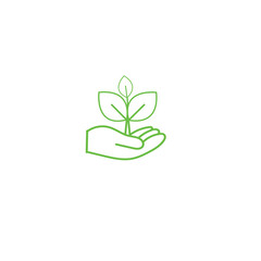 Eco leaf vector, eco natural leaf design ,hand leaf