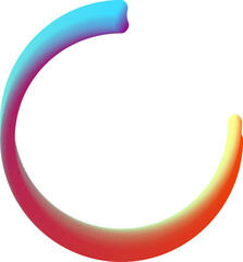 3d gradient shape element clipart, Fluid shape background. Abstract liquid shape, vecor illustration.