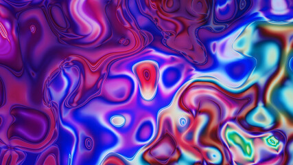 Fototapeta premium Abstract textured multicolored liquid background