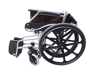 Travel Wheelchair for patient, disable people, elder, assistive device isolated on a white background