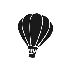 balloon vector icon,vintage hot air balloon with basket vector icon isolated, summer sport