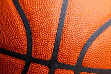 Obraz premium Orange basketball leather pattern background