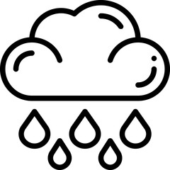 rainy line icon