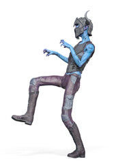 undead viking is walking slowly