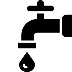 faucet solid icon