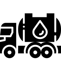 tank truck solid icon