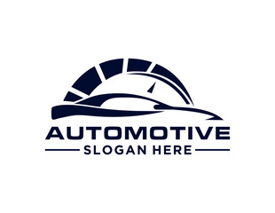 Fototapeta na wymiar Logo about Automotive on a white background. The logo was created using the CorelDraw application.