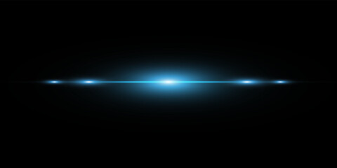 Blue light gushed out in a transparent beam. Vector illustration for cool effect decoration with bright black texture of sparkling stars