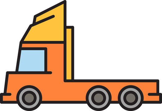 pickup truck icon illustration