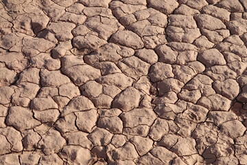 dry cracked soil near Aswan, Egypt