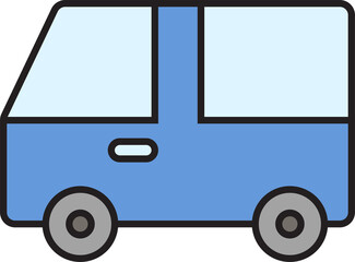 delivery van icon illustration