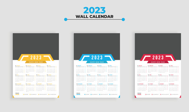 Modern Wall Calendar 2023