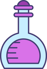 laboratory flask icon illustration