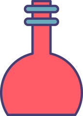 laboratory flask icon illustration