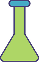 laboratory flask icon illustration