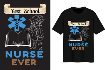 Nurse t shirt design template
