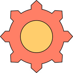gear and setting icon illustration