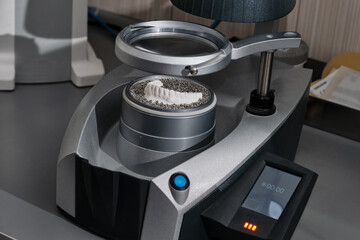 Production process of the clear aligner. Orthodontic clear aligner