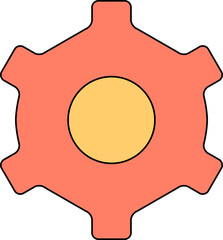 gear and setting icon illustration