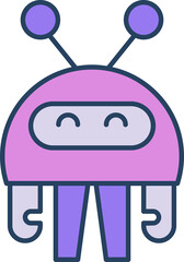 cartoon robot character avatar illustration