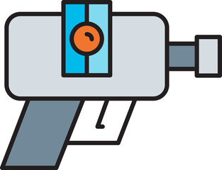 space gun and blaster icon illustration