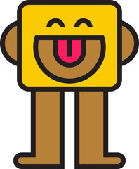 cute monster and devil avatar illustration