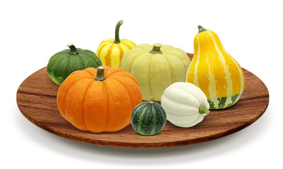 かぼちゃ ハロウィン おもちゃかぼちゃ イラスト リアル セット