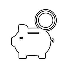 Piggy bank icon