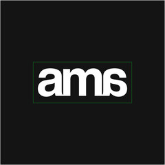 AMA company name initial letters monogram. AMA vector icon.