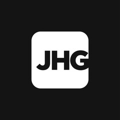 JHG letters company initial name icon. JHG vector icon.