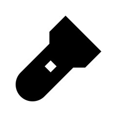 Torch Flat Vector Icon