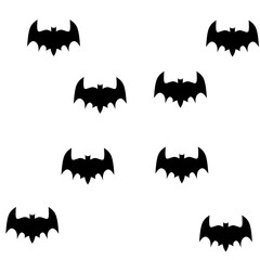 Flying bats, Halloween flying bats