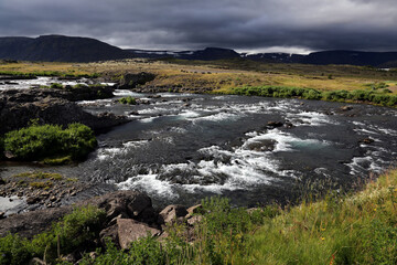 Just west of the Laxfoss waterfall and the Norðurá river, located in western Iceland.  Laxfoss...