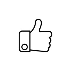 Hand like line icon. Simple element illustration. Hand like concept outline symbol design.