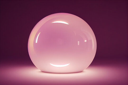 Pink Crystal Sphere