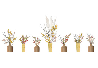 Fototapeta na wymiar delicate and elegant composition of vase flowers