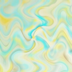 Fototapeta premium Abstract yellow and blue smooth liquid wave sweet candy texture background.