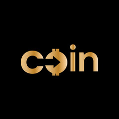 Wordmark COIN Logo Vector Template