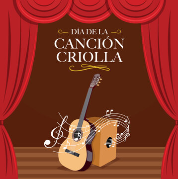 Ilustración por el Día de la Canción Criolla