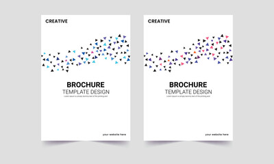 Colorful Triangle brochure cover design, Brochure, Annual Report, Magazine, Poster, Portfolio, Flyer, Brochure cover